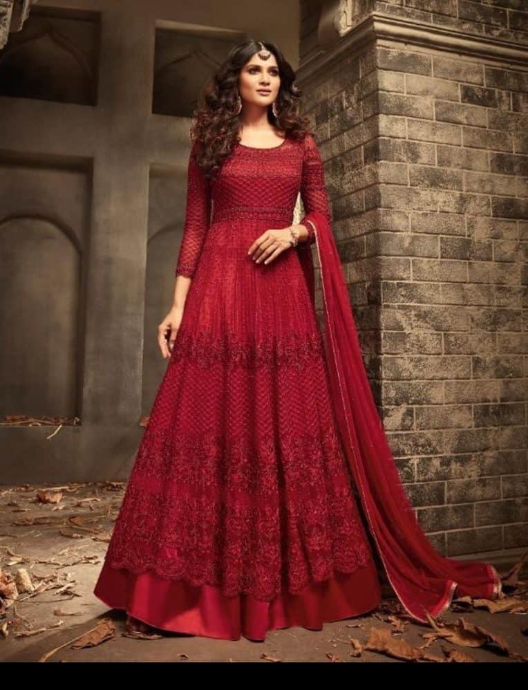 Party wear anarkali kurti best sale