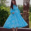 Blue Heavy Faux Georgette Digital Print Salwar Suit