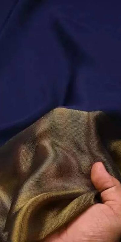 Beautiful Navy Blue Color Chiffon Running Chiffon Blouse Work Saree