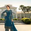 Elegant Royal Blue Color Georgette Embroidered Sequence Salwar Suit
