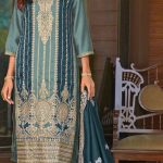 Blue Vichitra Embroidery Codding Sequence Salwar Suit