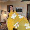 Yellow Soft Georgette Silk Design All Over Saree