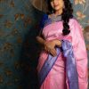 Light Pink Soft Silk Design Saree