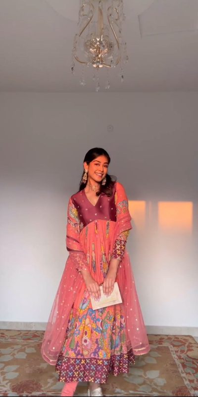 Mesmerizing Pink Color Chant Crepe Kalamkari Printed Gown