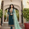 Musical Blue Georgette Embroidered Sequence Salwar Suit