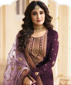 Musical-Purple-Georgette-Embroidered-Sequence-Salwar-Suit-