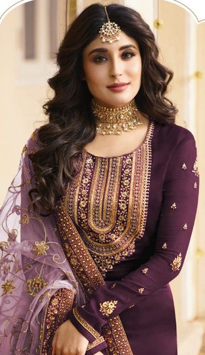 Musical-Purple-Georgette-Embroidered-Sequence-Salwar-Suit-