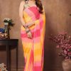 Pink Soft Georgette Silk Design All Over Saree