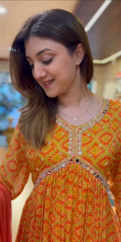 Mystical Yellow Color Foix Georgette Digital Printed Salwar Suit