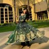 Green Georgette Embroidery Sequence Anarkali Suit