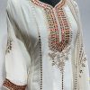 Perfect White Color Georgette Embroidered Sequence Salwar Suit