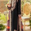 Pretty Black Color Georgette Embroidery Sequence Salwar Suit