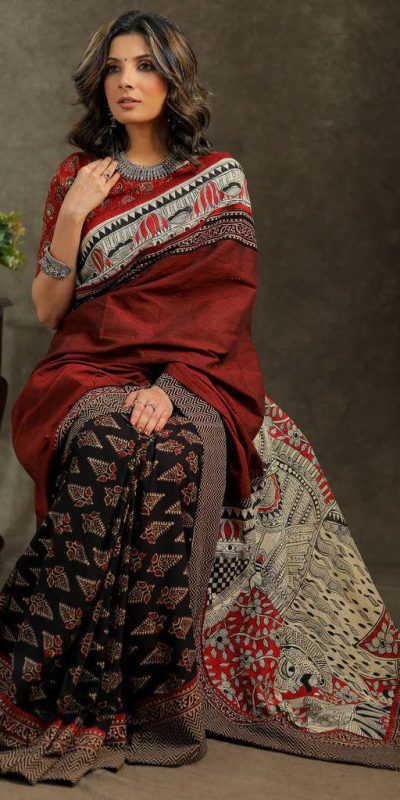 Sublime Black Color Georgette Digital Printed All Over Saree