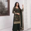 Superb Stone Green Color Vichitra Digital Print Embroidery Salwar Suit