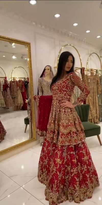 Classic Red Color Georgette Thread Sequence Lehenga Choli