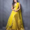Dazzling Yellow Color Soft Mono Embroidered Lehenga Choli
