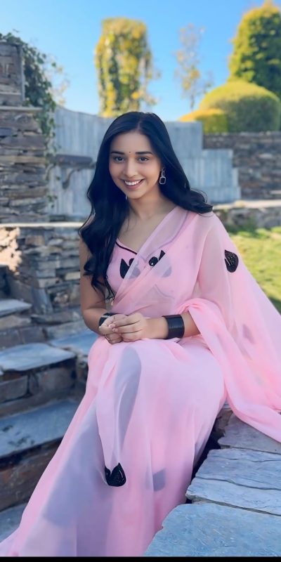 Elegant Baby Pink Color Soft Georgette Silk Design All Over Saree