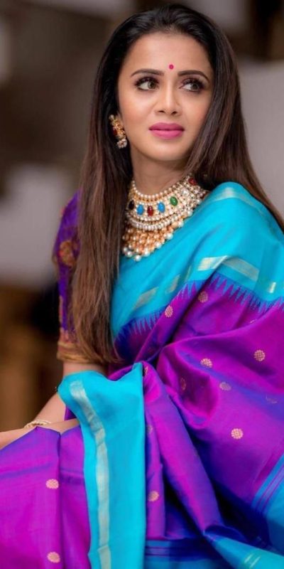 Graceful Purple Color Soft Lichi Silk Jacquard All Over Saree