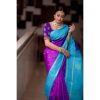 Purple Soft Silk Jacquard All Over Saree