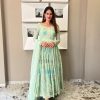 Green Georgette Sequence Embroidery Anarkali Suit