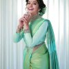 Light Green Soft Silk Jacquard All Over Saree