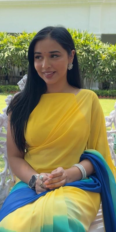 Grand Yellow Color Pure Soft Georgette Silk Design All Over Saree