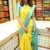 Yellow Soft Silk Jacquard All Over Saree