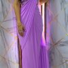 Violet Faux Georgette Sequence Embroidery Saree