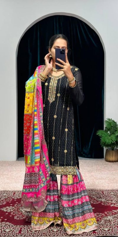 Mesmerizing Black Color Chinon Embroidery Work Salwar Suit Mesmerizing Black Color Chinon Embroidery Work Salwar Suit Mesmerizing Black Color Chinon Embroidery Work Salwar Suit
