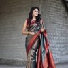 Grey Soft Silk Beautiful Pallu All Over Saree