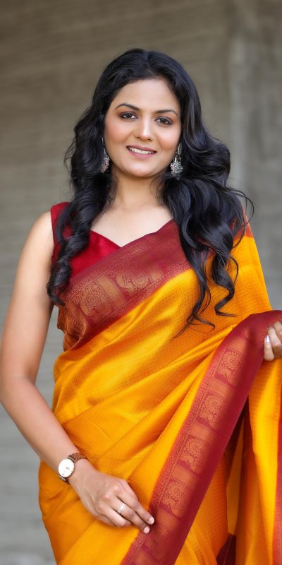 Peaceful Yellow Color Soft Silk Beautiful Rich Pallu All Over Saree