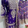 Sublime Violet Color Heavy Chinon Silk Sequins Work Salwar Suit