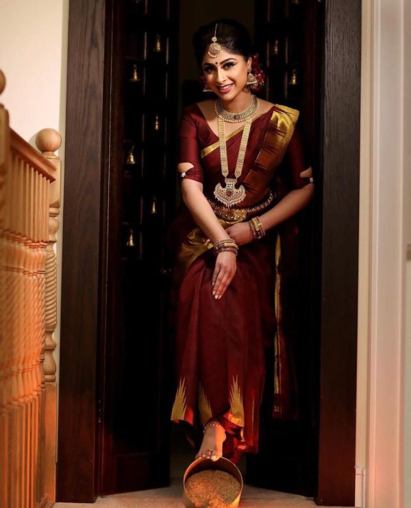 KP 3014 Maroon Color Soft Lichi Silk Jacquard On All Over Saree Casual, Party Wear, Wedding, Events Etc. Expected Delivery 4-6 Working Days @1299/- | Sarees, Bollywood Sarees, Creative Sarees, Designer Sarees, Embroidered Sarees, Ethnic Saree, Modern Digital sarees, Party Wear Sarees