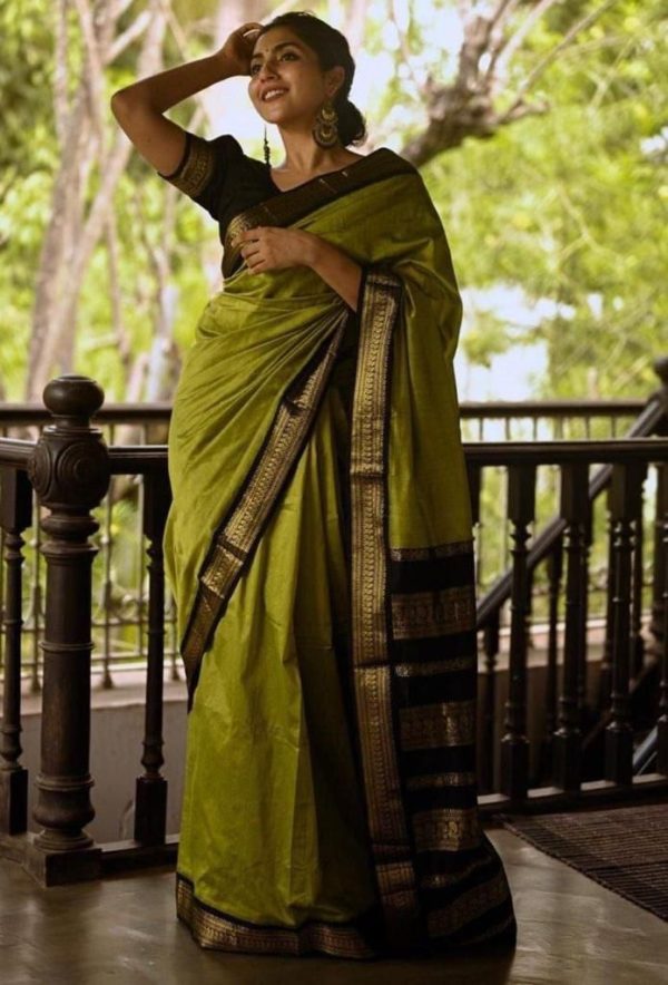 KP 5004 Mehndi Green Color Soft Lichi Silk Jacquard On All Over Saree Casual, Party Wear, Wedding, Events Etc. Expected Delivery 4-6 Working Days @1449/- | Sarees, Bollywood Sarees, Creative Sarees, Designer Sarees, Embroidered Sarees, Ethnic Saree, Modern Digital sarees, Party Wear Sarees