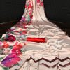 Cream Soft Silk Digital Printed Saree