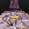 Purple Soft Silk Digital Printed Saree