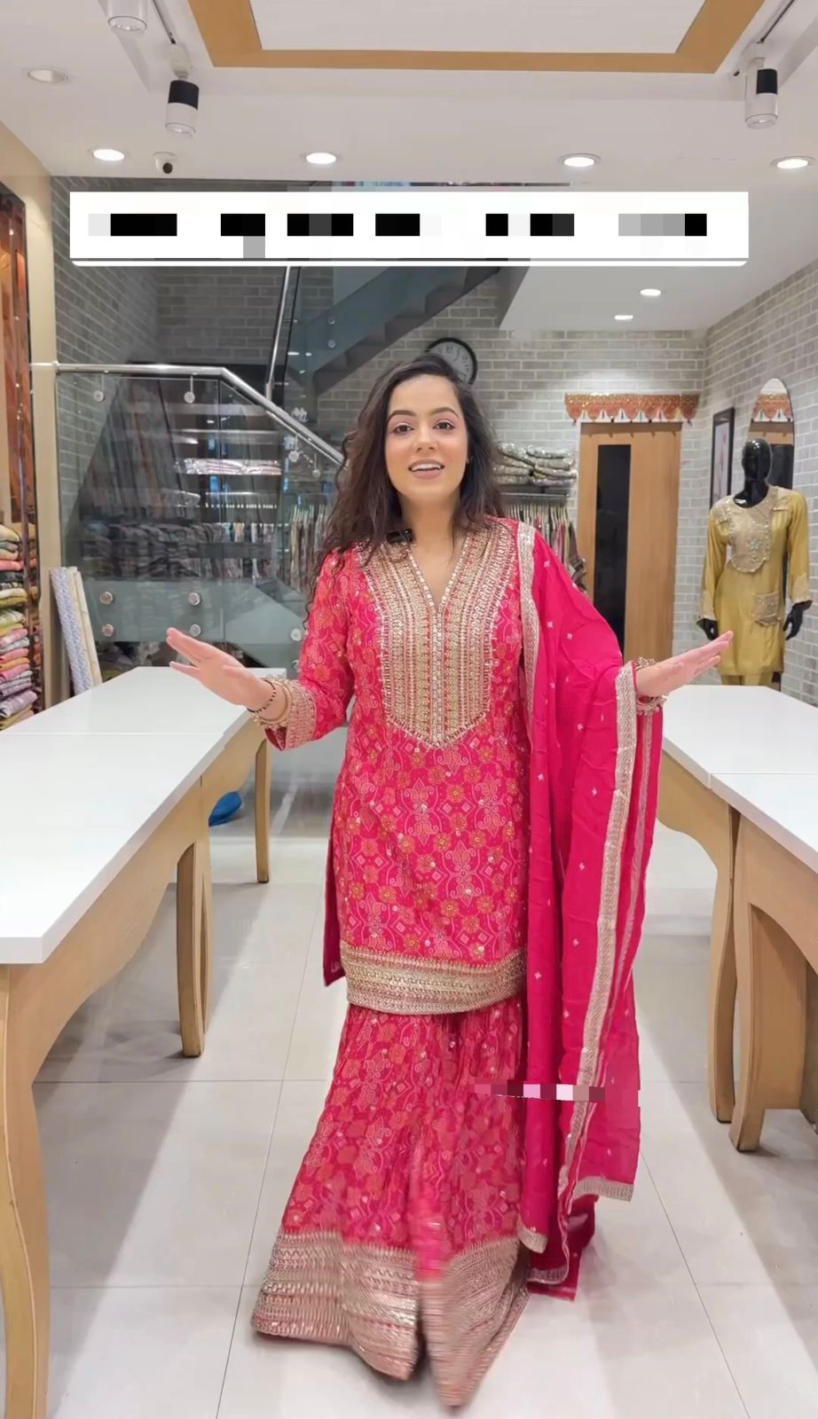 Aglow Pink Color Georgette Digital Printed Embroidery Salwar Suit