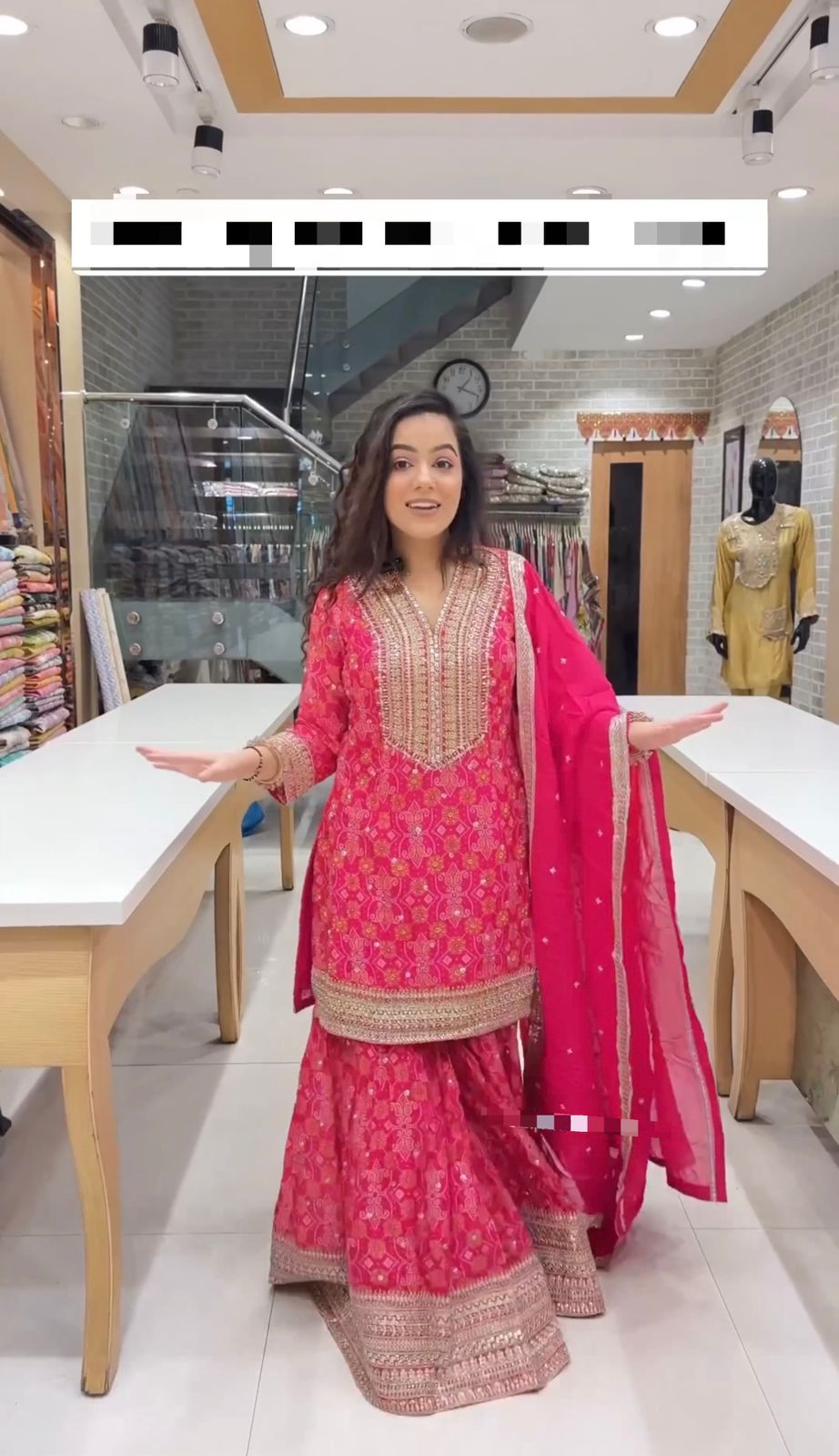 Aglow Pink Color Georgette Digital Printed Embroidery Salwar Suit