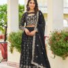 Black Georgette Embroidery Sequence Lehenga Choli