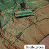 Bottle Green Soft Silk Beautiful Pallu All Over Saree