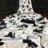 Graceful White & Black Devsena Soft Silk Digital Printed Saree