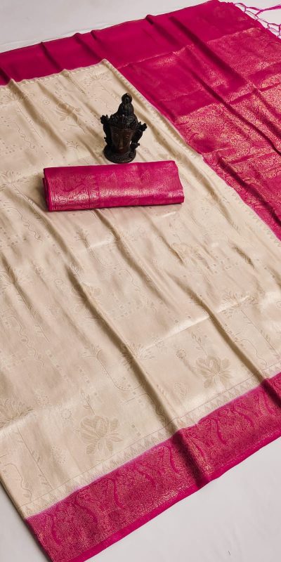 Grand Golden Soft Silk Beautiful Rich Pallu All Over Saree