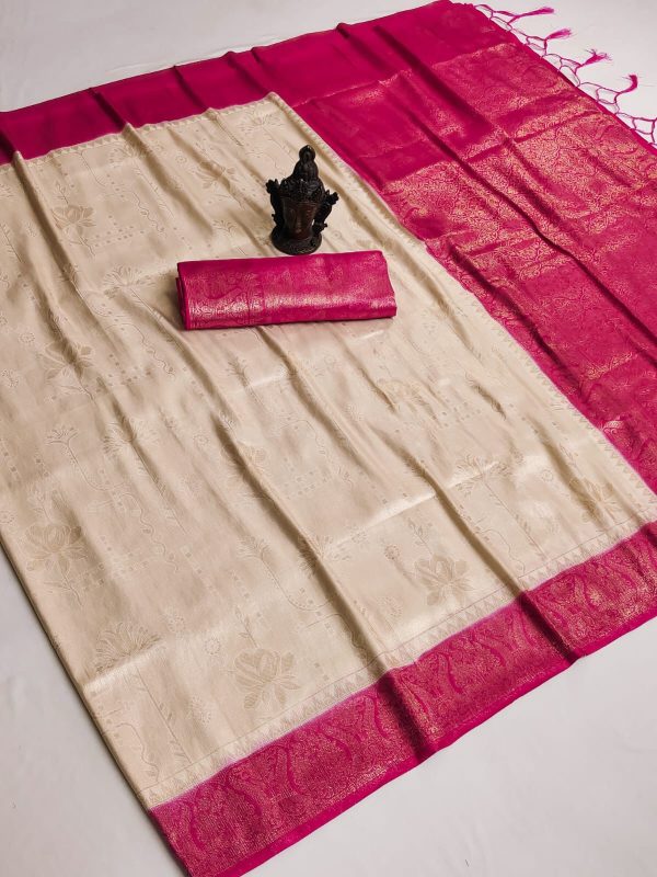 Grand Golden Soft Silk Beautiful Rich Pallu All Over Saree