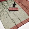 Grand Grey Soft Silk Beautiful Rich Pallu All Over Saree