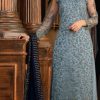 Superb Blue Heavy Net Coding Sequence Embroidery Salwar Suit