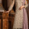 Superb Cream Heavy Net Coding Sequence Embroidery Salwar Suit