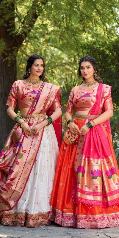 LNB 2005 Orange Jacquard Silk Weaving Zari Lehenga Choli Festive Party Wedding, Events etc. Delivery 4-6 Working Days @3499/- | Lehenga, Bollywood Lehenga, Creative Lehenga, Designer Lehenga, Embroidered Lehenga, Party Wear Lehenga