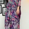 Purple Maslin Silk Digital Printed Salwar Suit