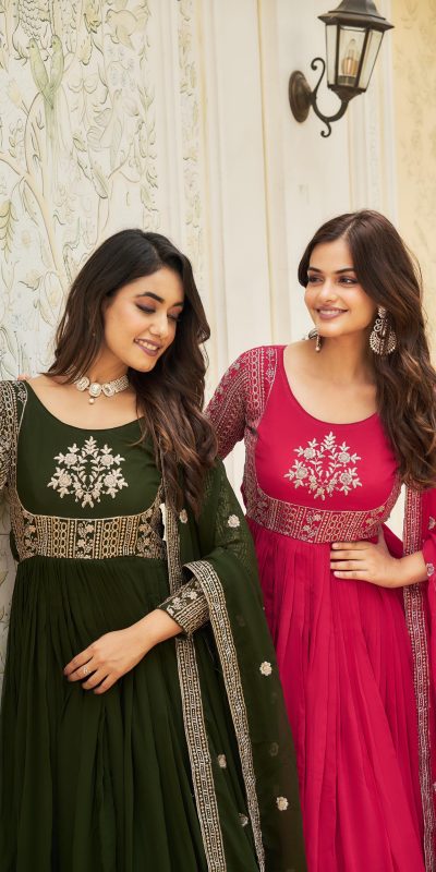 Ram 025 Pink Color Georgette Sequence Embroidery Gown Casual, Wedding, Festive, Events Expected Delivery 4-6 Working Days @1999/- | Gowns, Bollywood Gowns, Creative Gowns, Designer Gowns, Embroidered Gowns, Party Wear Gowns