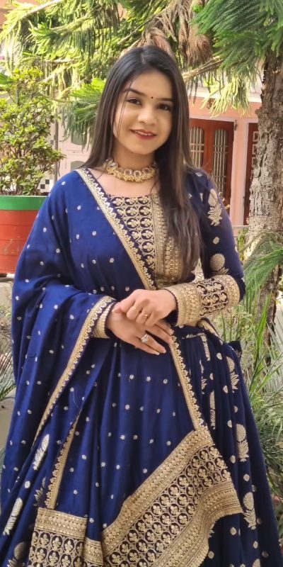 Fancy Blue Color Georgette Embroidery Sequence Lehenga Choli